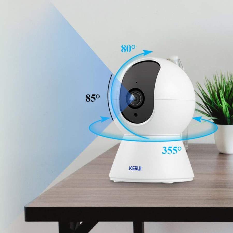 كاميرا KERUI 4K HD WiFi ذكية – مراقبة داخلية مع تتبع تلقائي
