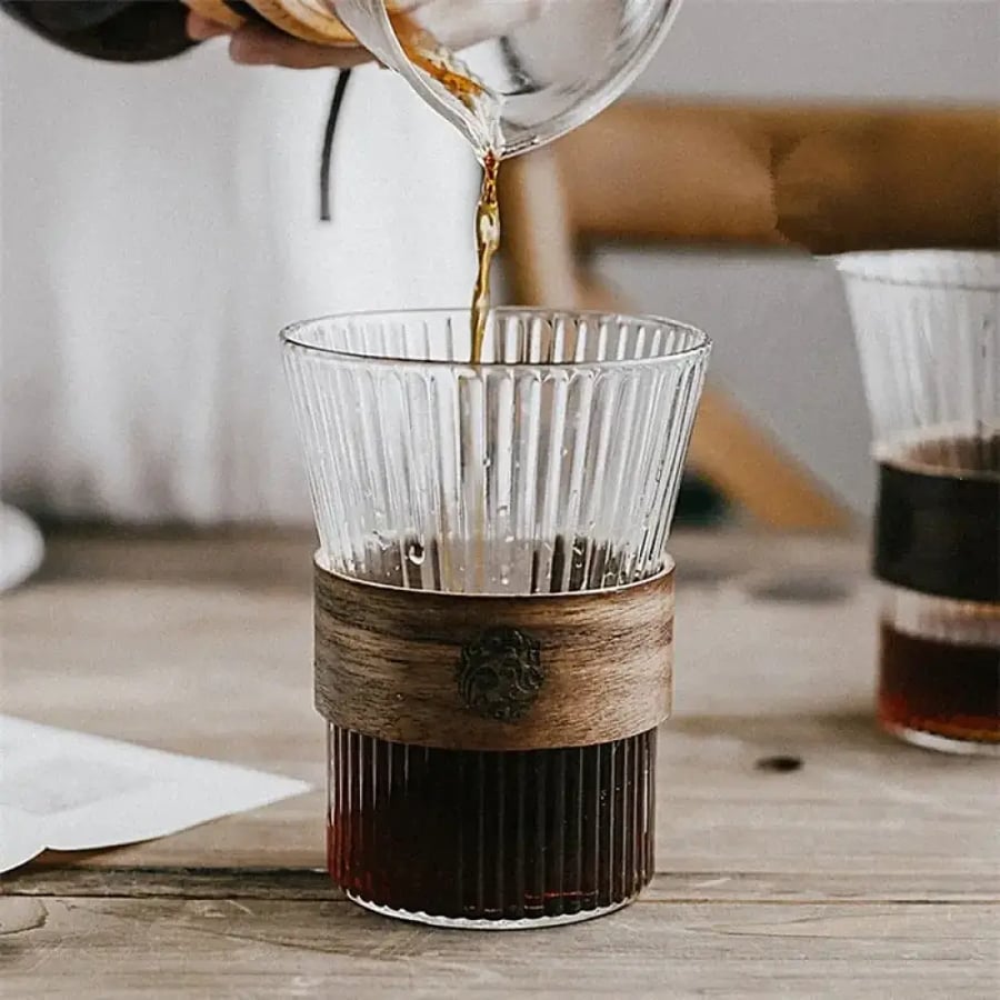 كوب قهوة زجاجي ياباني 350ML