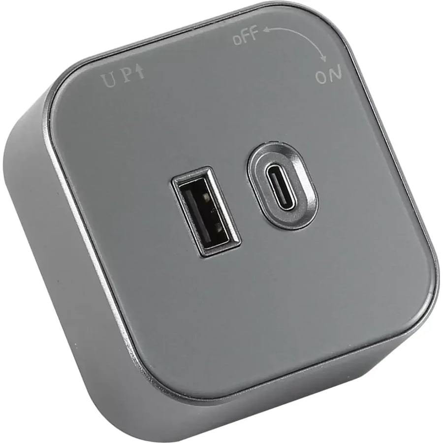راس فيش مجرى مربع جرافيت مجوز USB TYPE C توفل