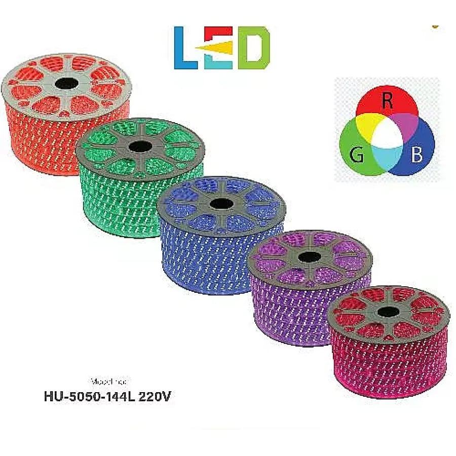 إضاءة مخفية جبس بورد ستريب لايت لون الاضاءة ملون RGB لفة 50