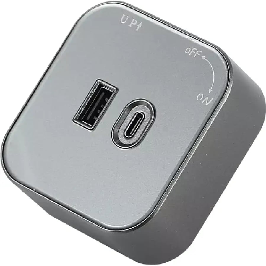 راس فيش مجرى مربع جرافيت مجوز USB TYPE C توفل