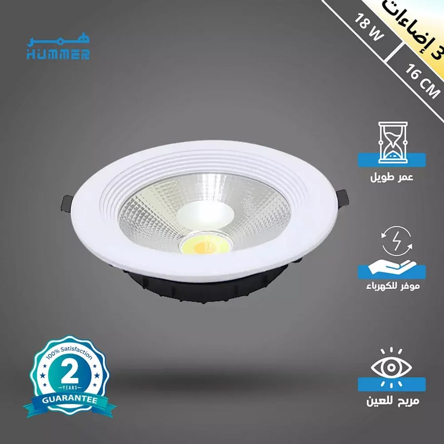 كشاف سبوت لايت لون الانارة 3 اضاءات متغيرة كريمي اصفر ابيض 1