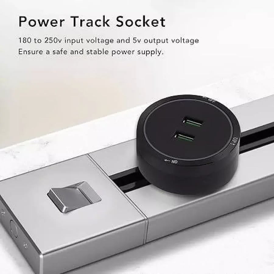 راس فيش مجرى دائري لون جرافيت منفذين USB توفل