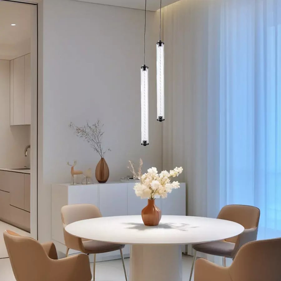 نجف مودرن اسود لون الانارة اصفر 9 واط