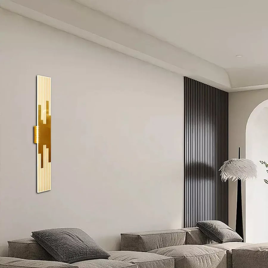 إضاءة ابليك حائط مودرن زيتي لون الانارة 3 اضاءات 7 واط قطر 6