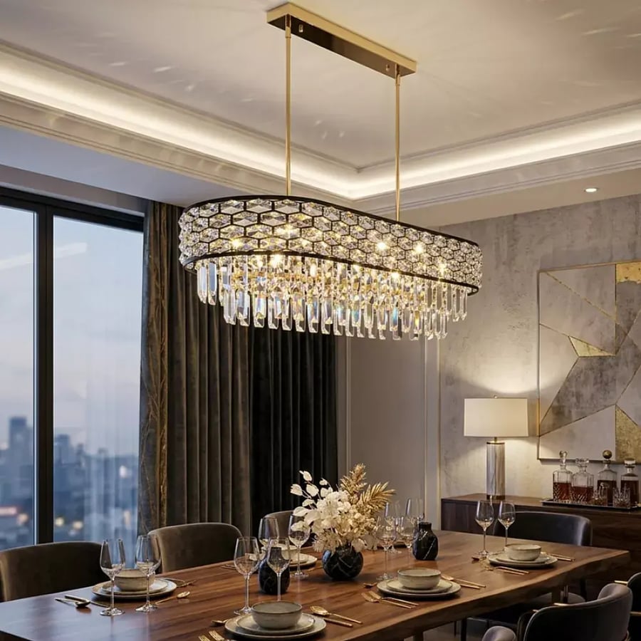 علاقي مودرن اسود ذهبي 800 300 E14 10