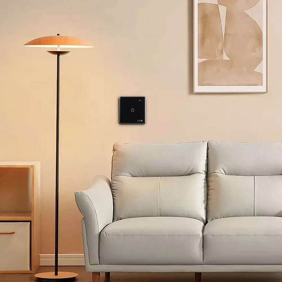مفتاح مفرد غطاء اسود ذكي تحكم عن بعد Wifi سهل الاستخدام يعمل