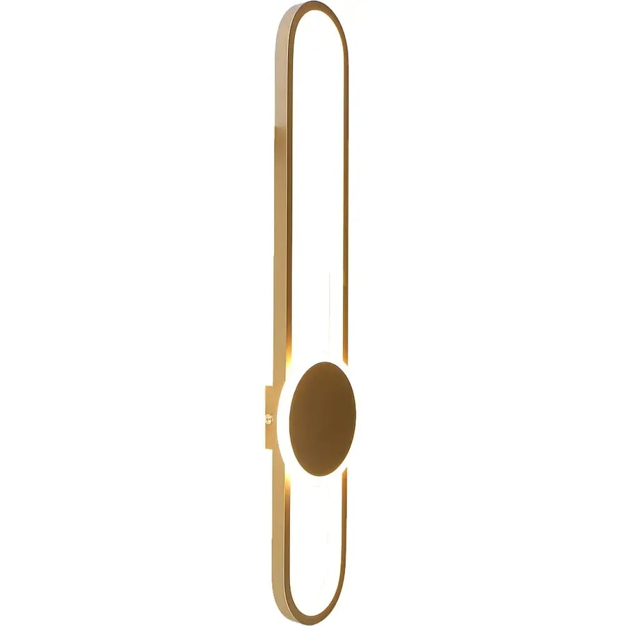 إضاءة ابليك حائط مودرن ذهبي لون الانارة 3اضاءات 42 واط مقاس