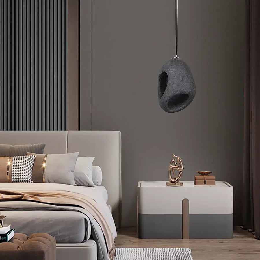 نجف علاقي مودرن أسود E27 1L