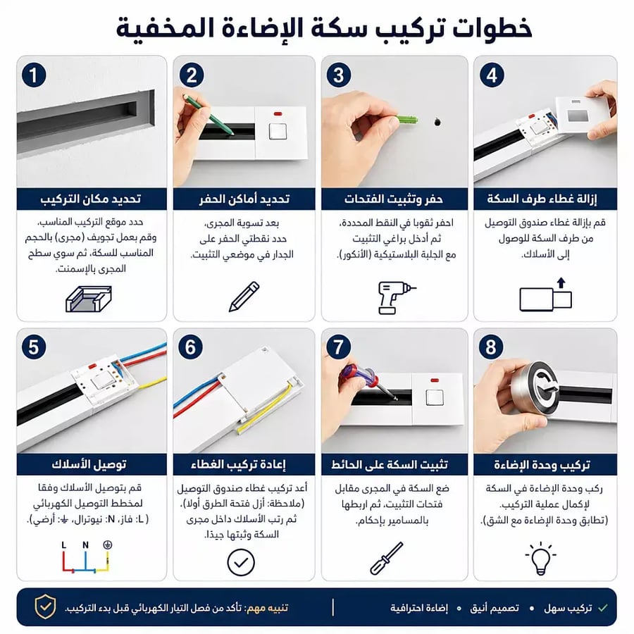 مجرى دفن متعدد الافياش مطور القابلة للإضافة والإزالة لون فضي