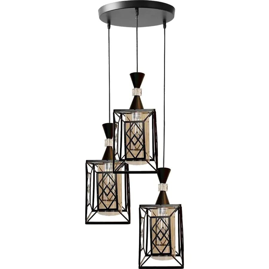 علاقي مودرن اسود E27 3