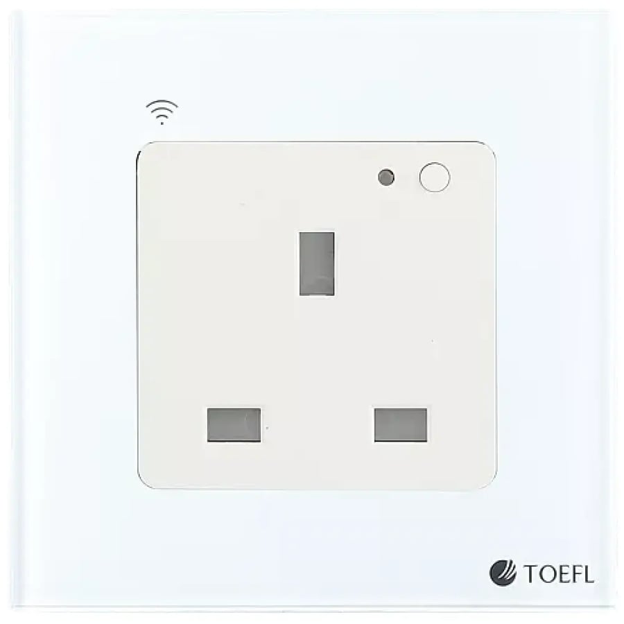 فيش جداري 13 امبير ذكي تحكم عن بعد WiFi سهل الاستخدام يعمل ب