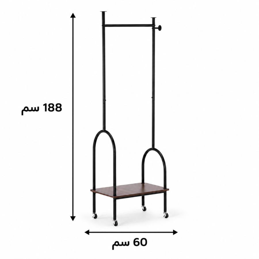 علاقة ملابس باللون كوفىمقاس 188× 60 سم