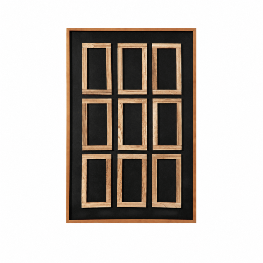 لوحة حائط مودرن بإطار أسود مقاس 120 × 80 سم