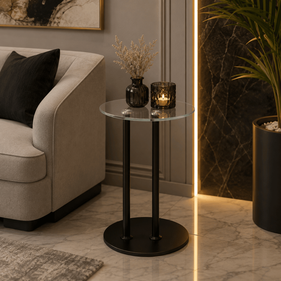 طاولة خدمة مفرد أسودبتصميم عصرى و أنيق