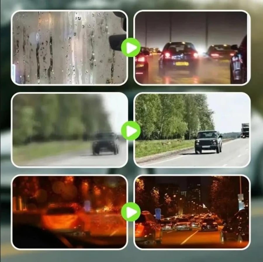 زجاج أمامي شفاف كالكريستال للسيارات