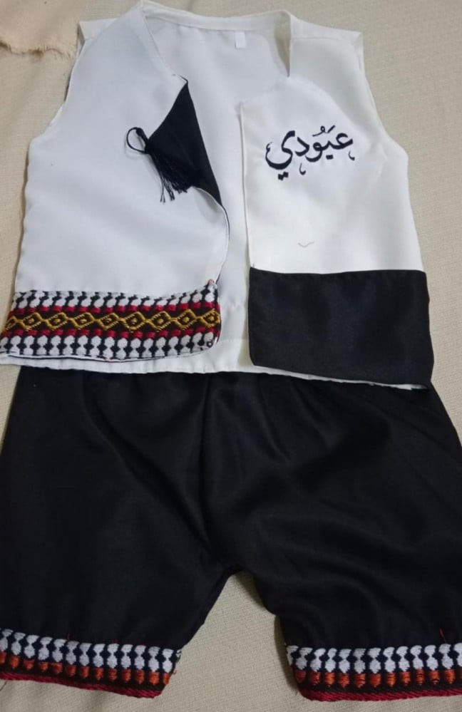 قرقعان رمضان ولادي طقم كامل لون ابيض على اسود