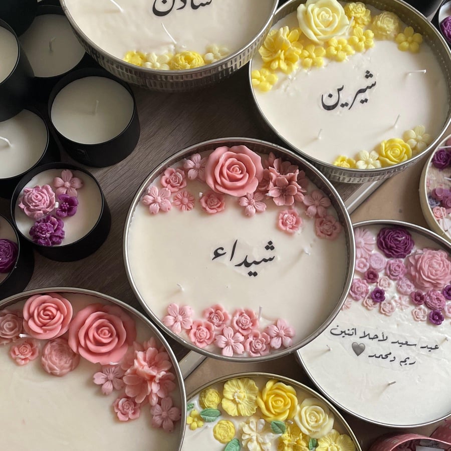 شمعة الاستقبال حجم كبير 20 سم ..معطرة