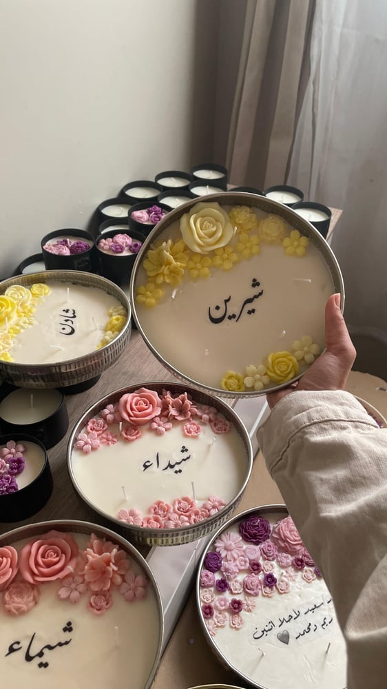 شمعة الاستقبال حجم كبير 20 سم ..معطرة