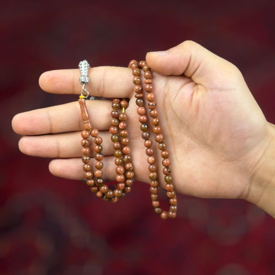 سبحة حجر النجوم العدد 99 الحجم 6 مل