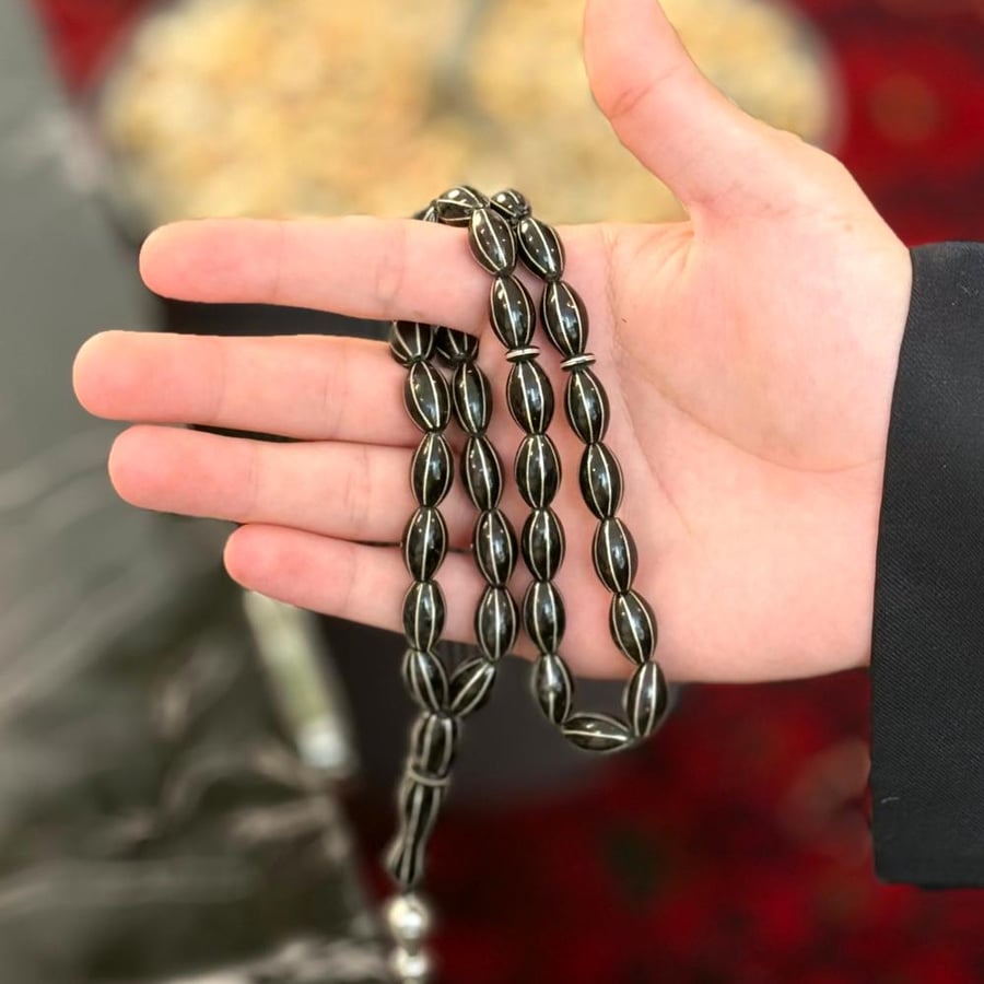 Yasir rosary silver plated number 99