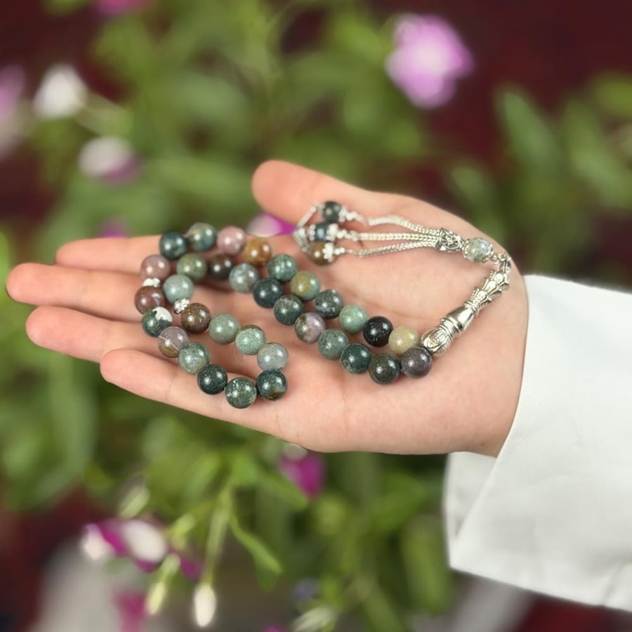 سبحة حجر العقيق عدد الخرز 33