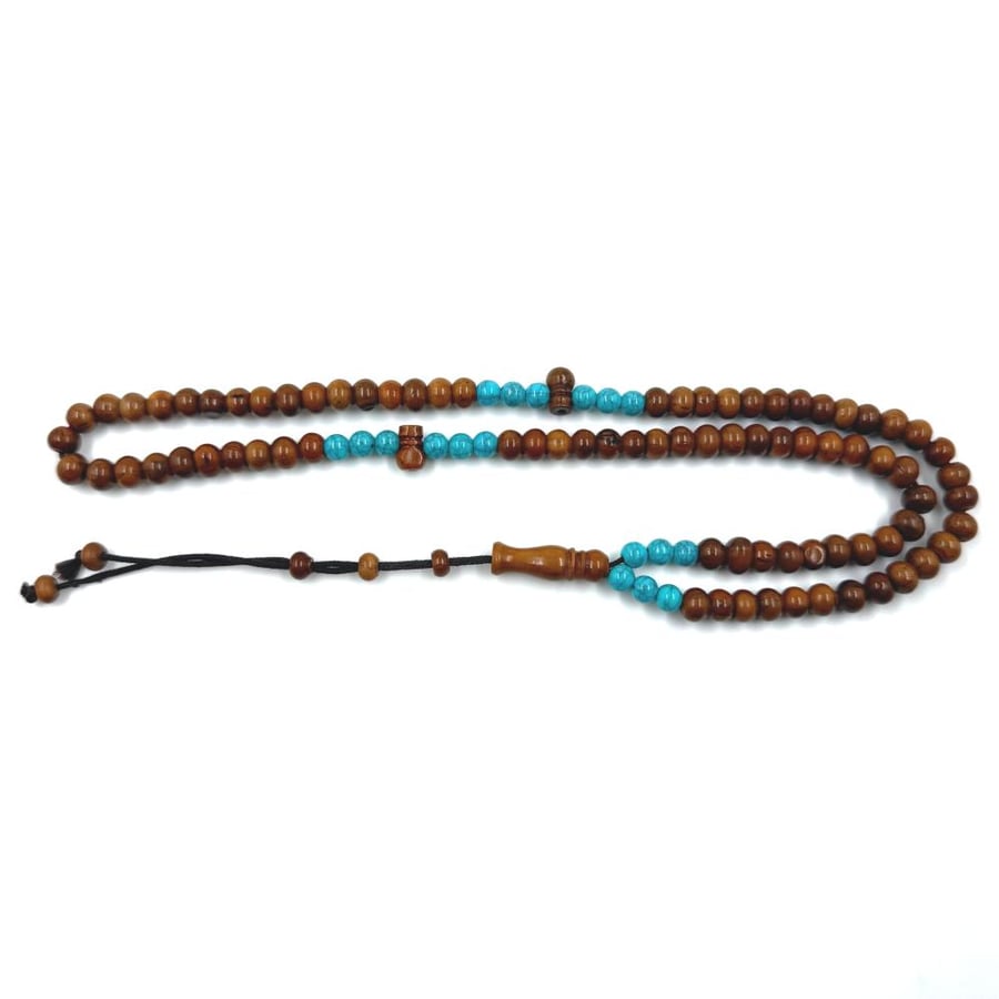 سبحة كوك وفيروز عدد الخرز 99 بني
