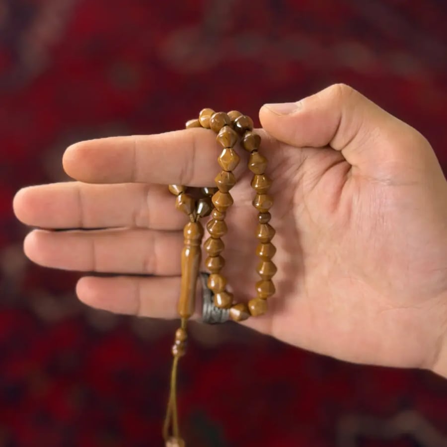 سبحة خشب الكوك العدد 33 8 مل
