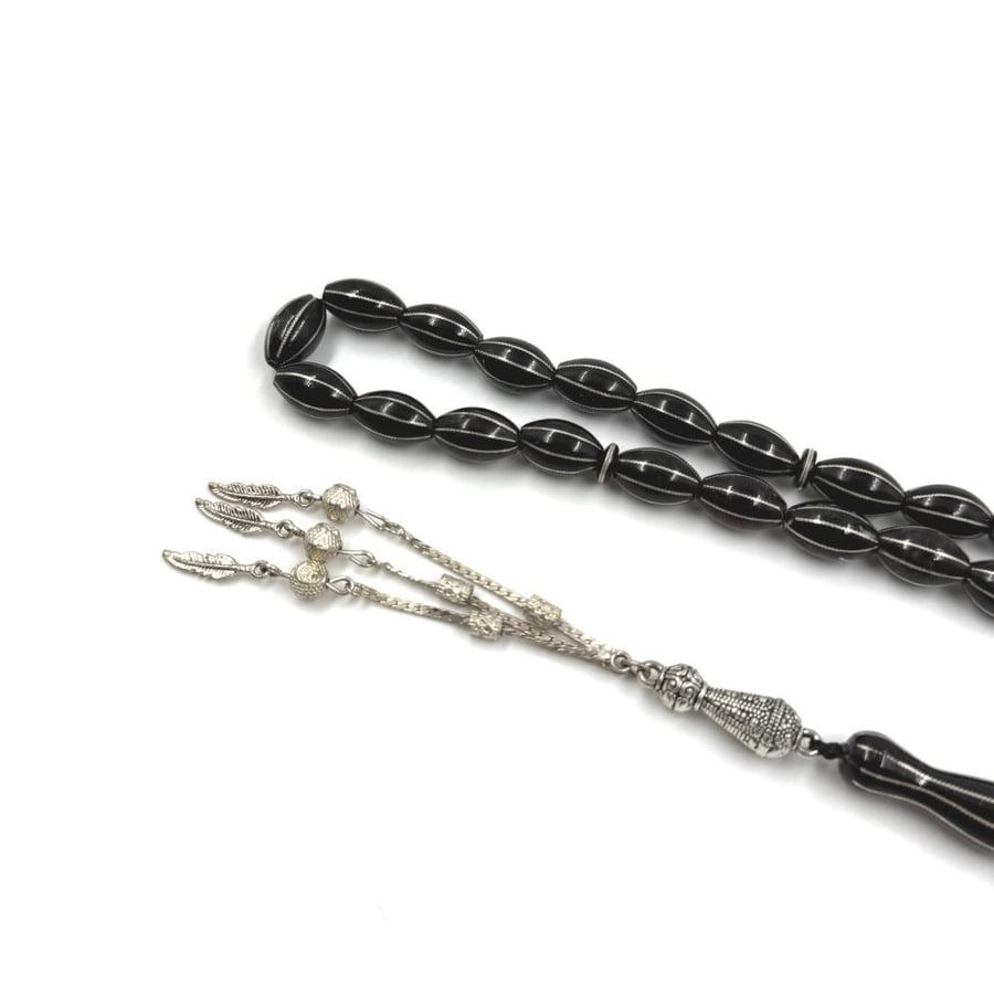 Yasir rosary silver plated number 99