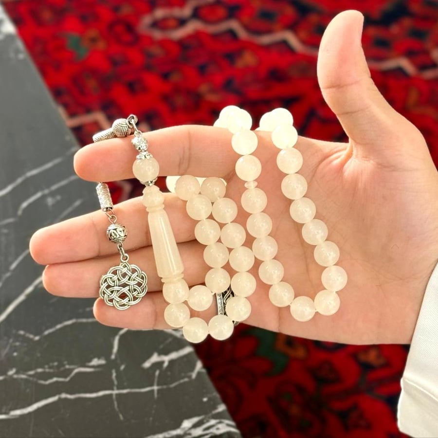 سبحة بكلايت بلجيكي فاخر – لون عاجي مرموق العدد 45