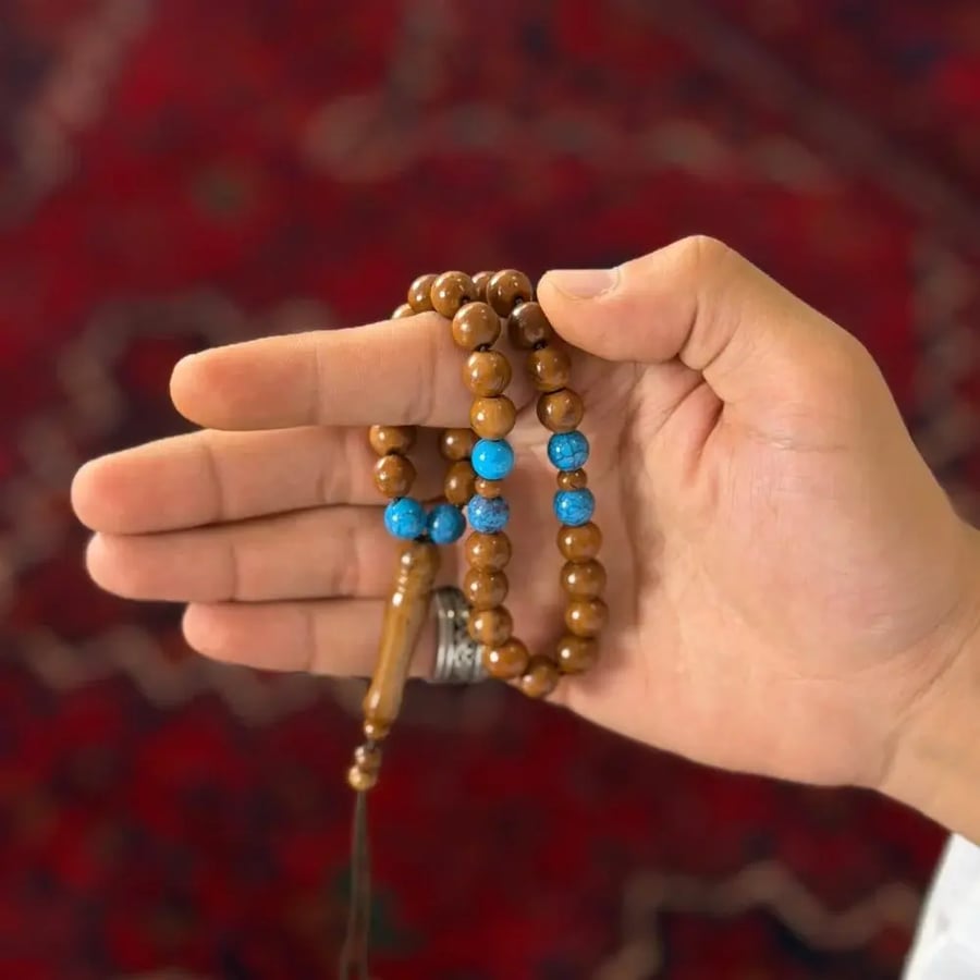 بكج عروض يوم الوطني 5 سبح خشب الكوك عدد الخرز 33