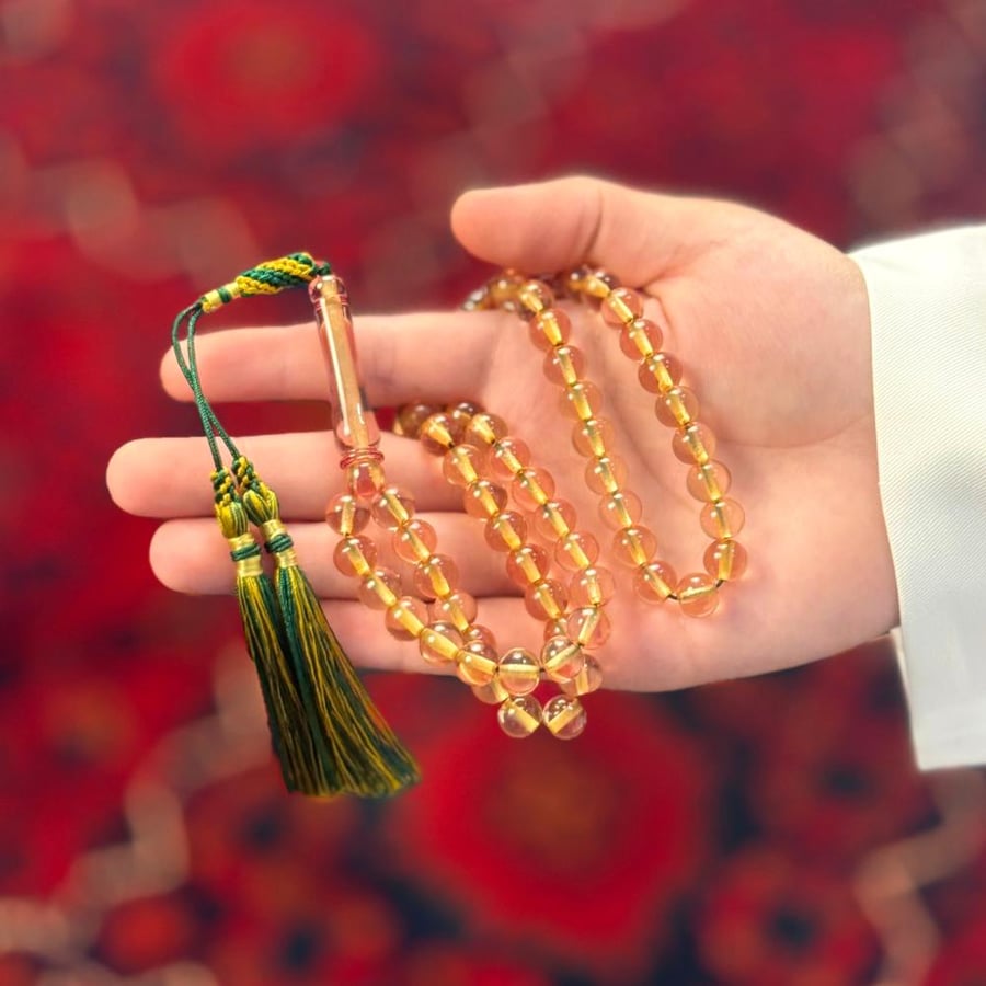 مسباح زعفراني عسلي شفاف كركوشة العدد 65