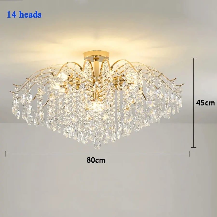 ثريا سقف كريستال LED فاخر حديث