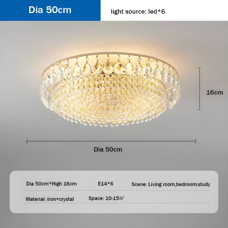 ثرياء كريستال LED