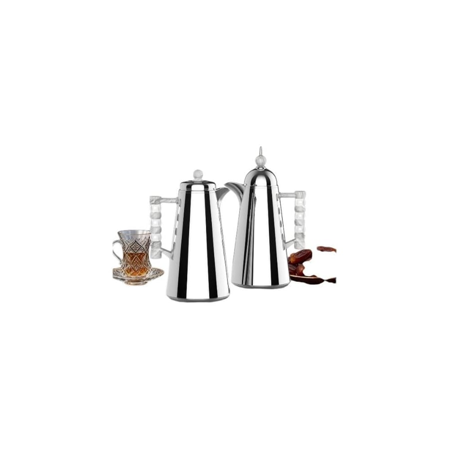 A set of tea and coffee thermoses with an elegant and simple design