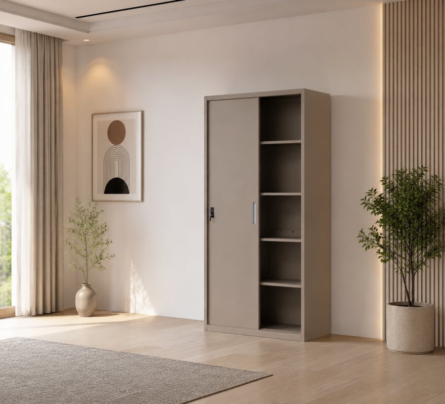 دولاب بيج 185×85×40 سم
