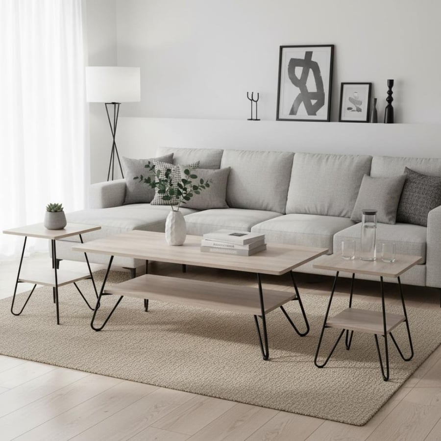 طقم طاولات4+1  بتصميم انيق ومميز