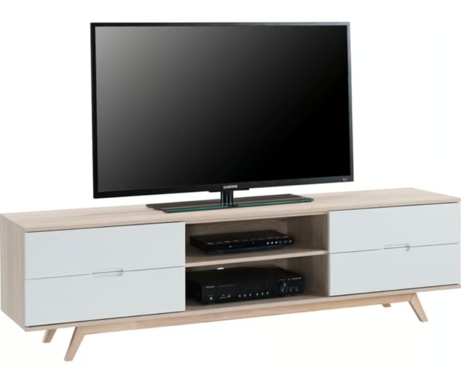 The Vault TV Base | Beige Modern