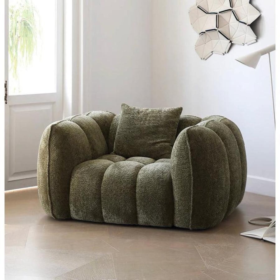 Floor chair padded with cushion - 100×90×80 cm
