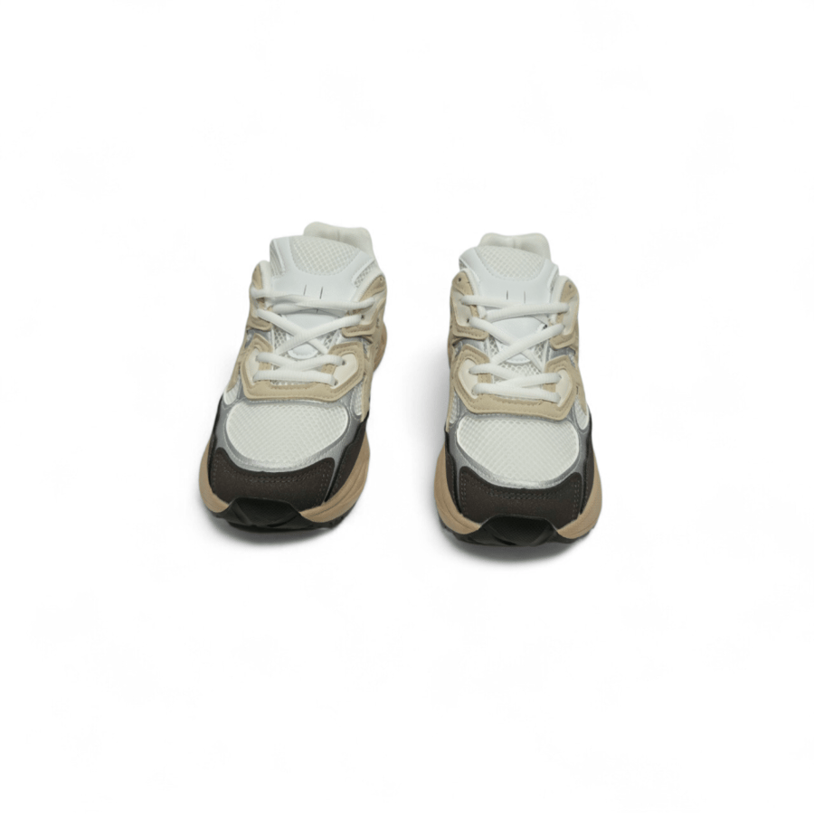 White and beige casual shoes