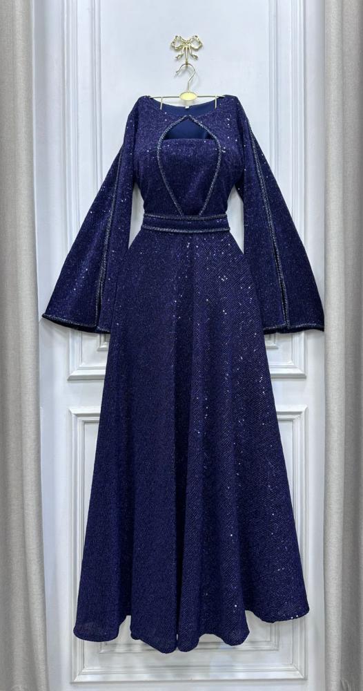 A modest two-tone dress