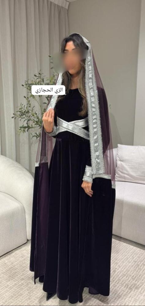 جلابية حجازي مخمل 4 ألوان