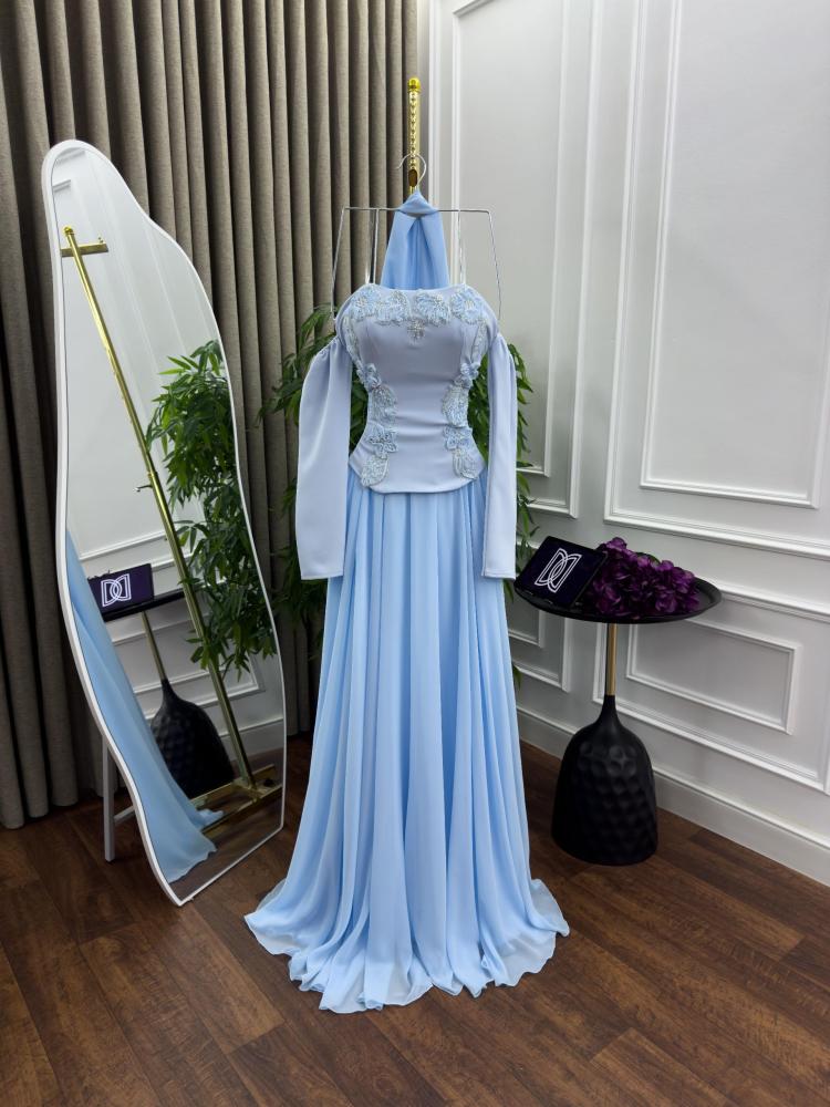 Sky blue Barbie dress