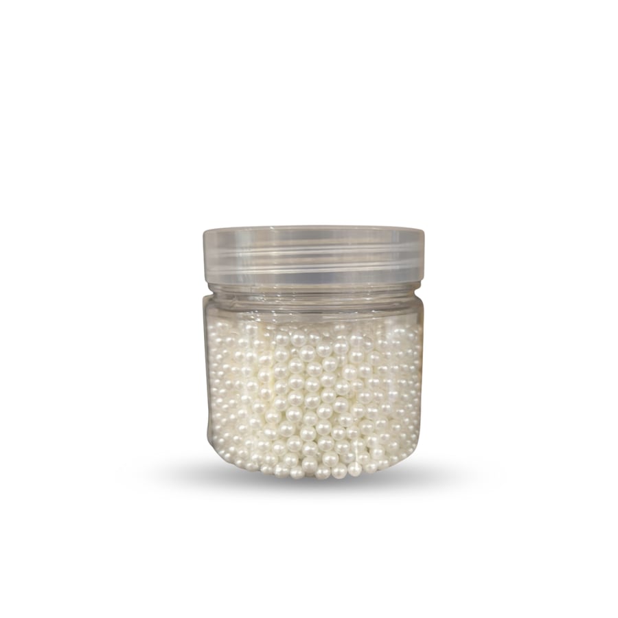 كرات لؤلؤية ابيض لامعة 80 جرام -3mm