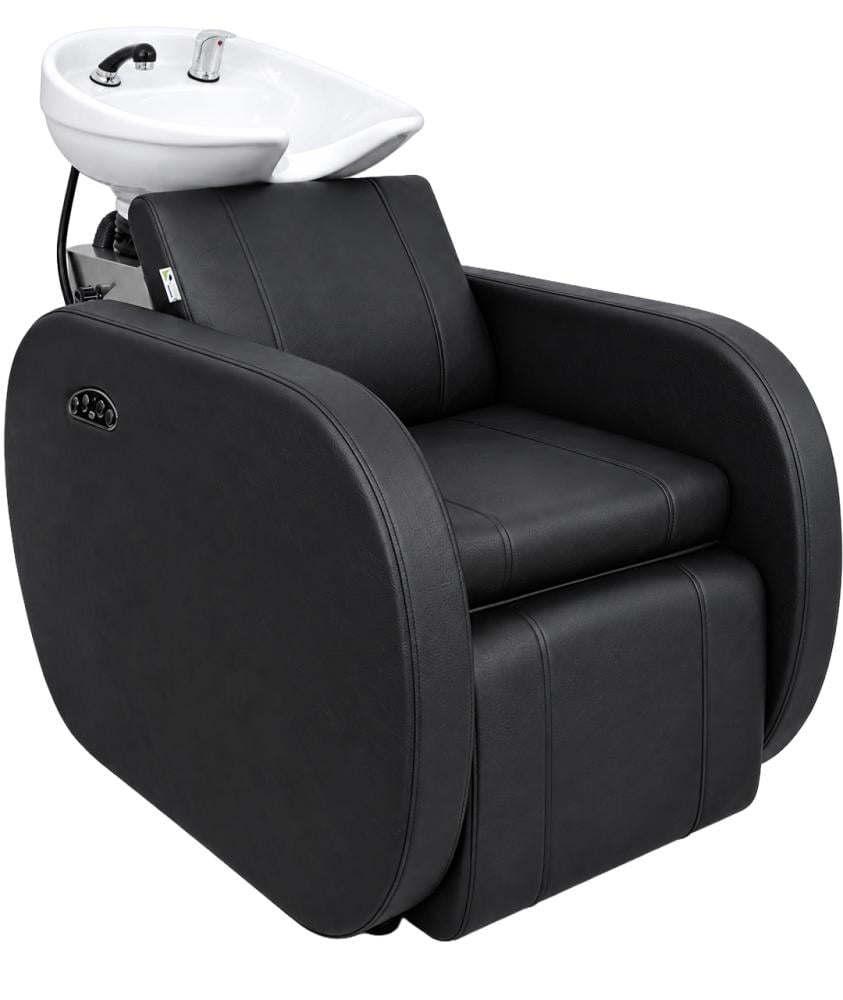 كرسي مغسلة الكترونية للمساج باللون الاسود من صالون سيستم - موديل C-5047B
