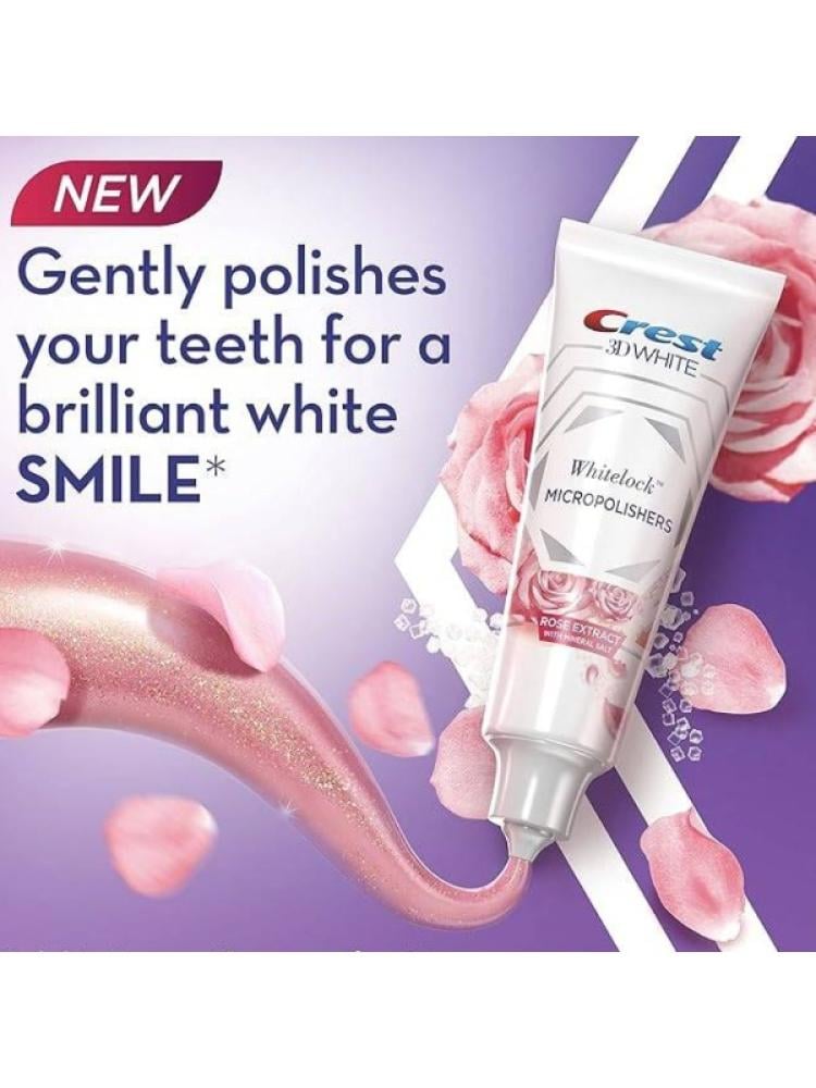 Crest 3D White Toothpaste Rose - 88 ml