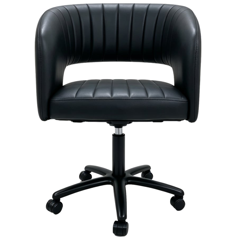 كرسي عاملات باللون الاسود من صالون سيستم