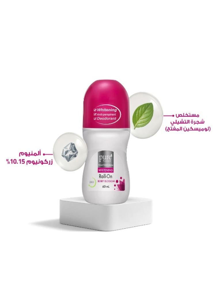مضاد للتعرق رول أون بيري بلوسوم من بيور بيوتي - 60 مل