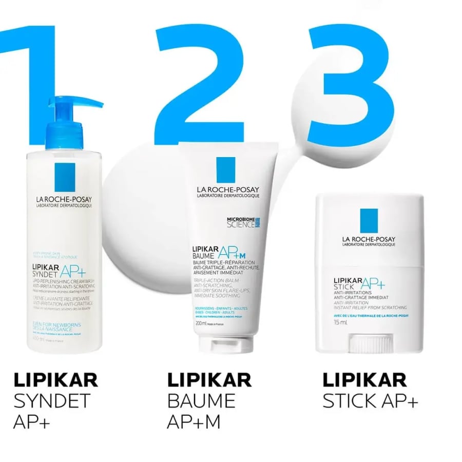 La Roche-Posay Lipikar Syndet AP+ Body Wash for Dry and Eczema-Prone Skin - 400 ml