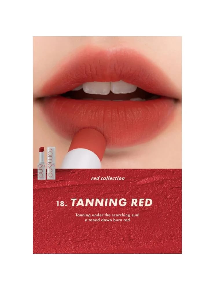 أحمر شفاه زيرو مات من روماند - 18 TANNING RED